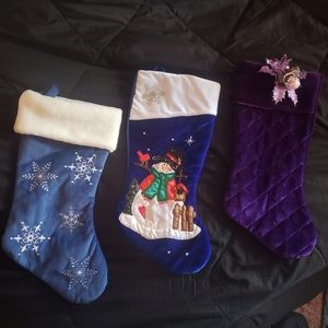 Bundle of 3 Brand New Christmas Stockings